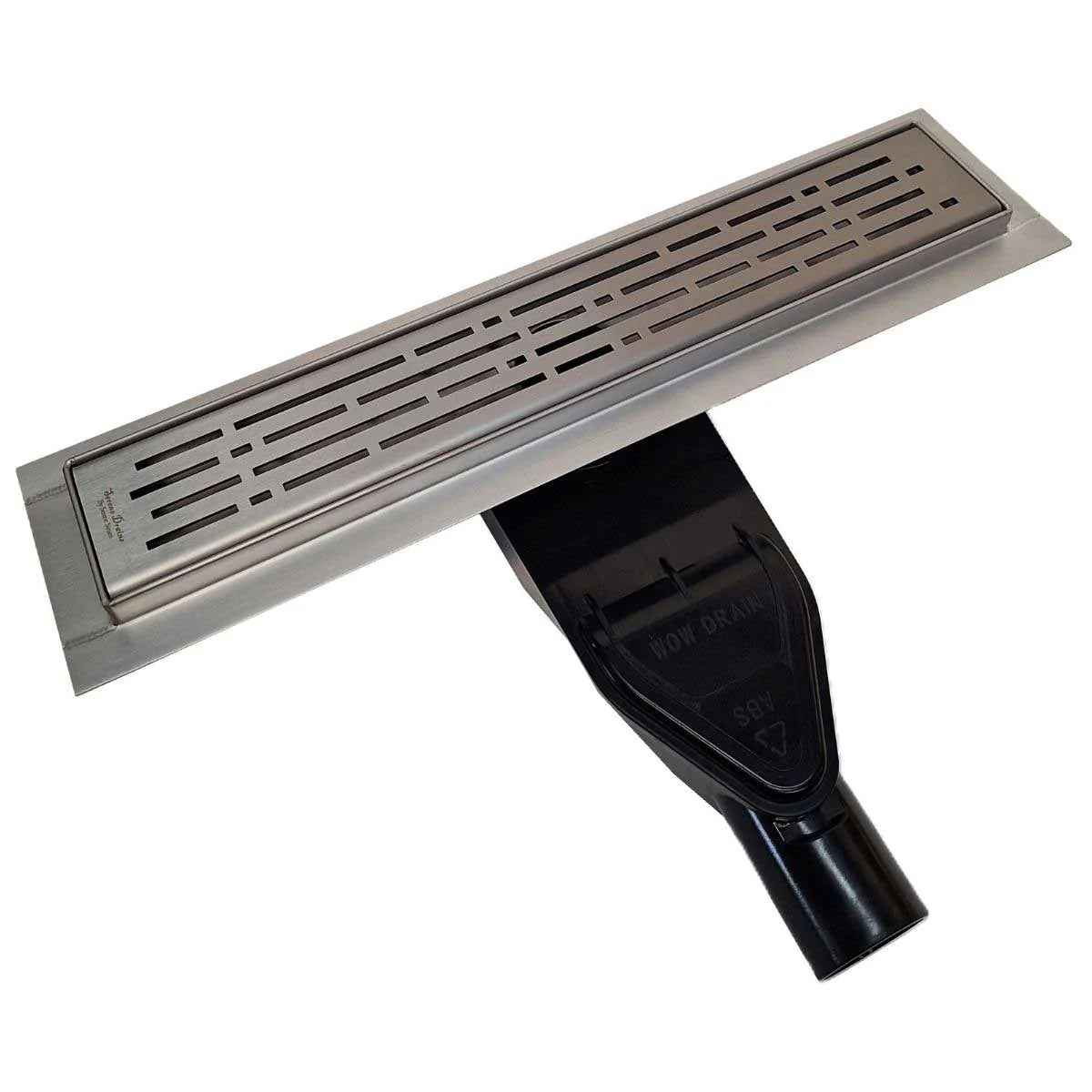 SereneDrains Vertical-to-Horizontal Shower Drain Outlet Side Discharge Adapter, Thick ABS Plastic