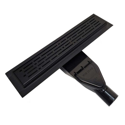 SereneDrains Vertical-to-Horizontal Shower Drain Outlet Side Discharge Adapter, Thick ABS Plastic