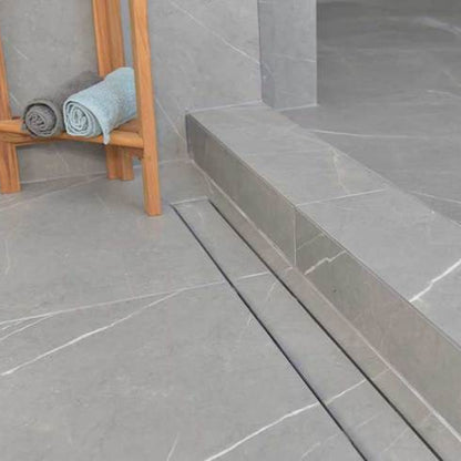 Vertical-to-Horizontal ABS Side Discharge Adapter with Tile Insert Linear Shower Drain Kit