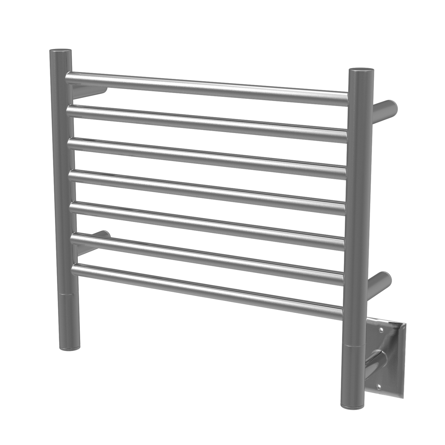 Amba Jeeves H Straight White Towel Warmer, 7 Bars, Hardwired, 21 x 18 Inches