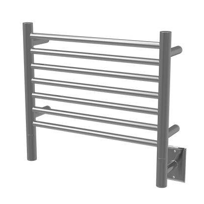 Amba Jeeves H Straight White Towel Warmer, 7 Bars, Hardwired, 21 x 18 Inches