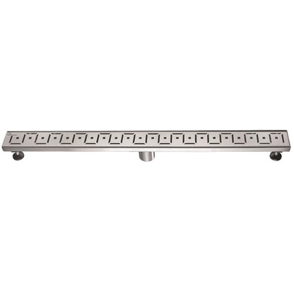 24 Inch Linear Drain with Adjustable Feet, Luxury Polished Finish Drain, Dawn USA LCI240304