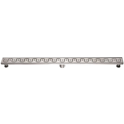 24 Inch Linear Drain with Adjustable Feet, Luxury Polished Finish Drain, Dawn USA LCI240304