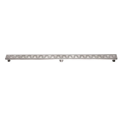 24 Inch Linear Drain with Adjustable Feet, Luxury Polished Finish Drain, Dawn USA LCI240304