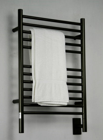 Amba Jeeves E Straight Oil Rubbed Bronze Towel Warmer, Hardwired, 12 Bars, W 21" H 31"