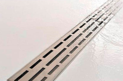 24 Inch Linear Drain with Adjustable Feet, Luxury Polished Finish Drain, Dawn USA LAN240304