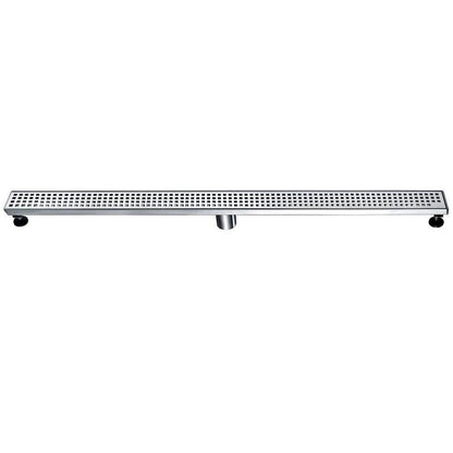 Dawn® 47 Inch Shower Linear Drain, Brisbane River Series, Polished Satin Finish