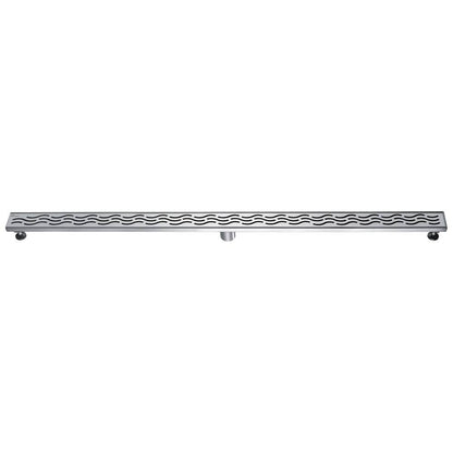 24 Inch Linear Drain with Adjustable Feet, Luxury Polished Finish Drain, Dawn USA LHG240304