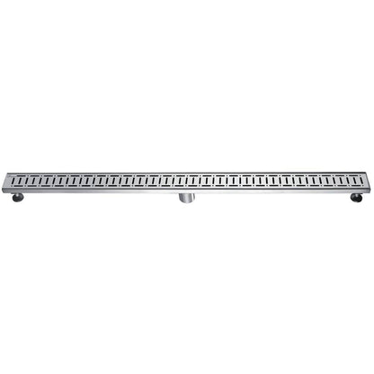 24 Inch Linear Drain with Adjustable Feet, Luxury Polished Finish Drain, Dawn USA LLE240304