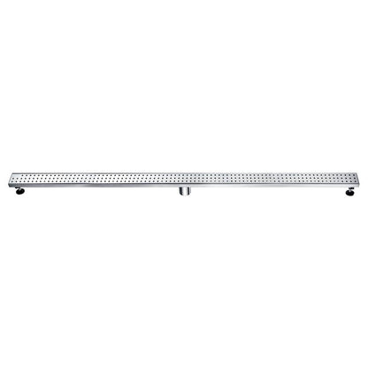 Dawn® 36 Inch Linear Shower Drain, Nile River Series, Polished Satin Finish