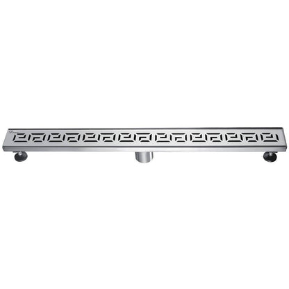 24 Inch Linear Drain with Adjustable Feet, Luxury Polished Finish Drain, Dawn USA LNR240304