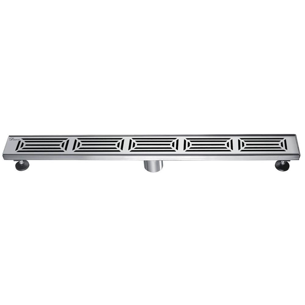 Dawn® 47 Inch Linear Shower Drain, Parana River In Argentina Series, Polished Satin Finish