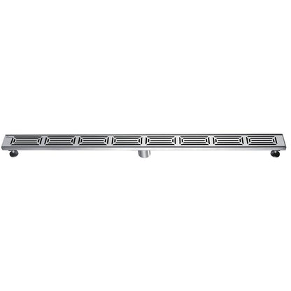 Dawn® 47 Inch Linear Shower Drain, Parana River In Argentina Series, Polished Satin Finish