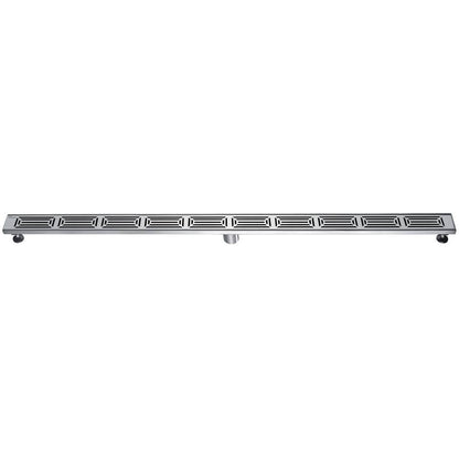 24 Inch Linear Drain with Adjustable Feet, Luxury Polished Finish Drain, Dawn USA LPA240304