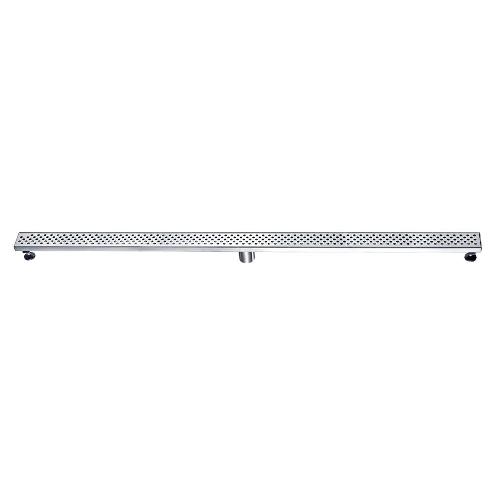 12 Inch Linear Drain with Adjustable Leveling Feet, Dawn USA Rhone River Series