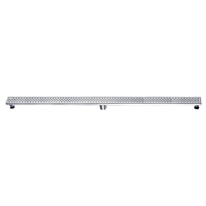 Dawn® 36 Inch Linear Shower Drain, Rhone River Series, Polished Satin Finish