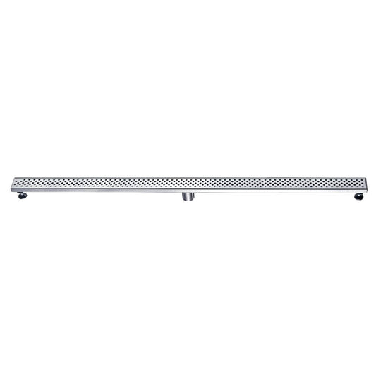 Dawn® 47 Inch Linear Shower Drain, Rhone River Series, Polished Satin Finish