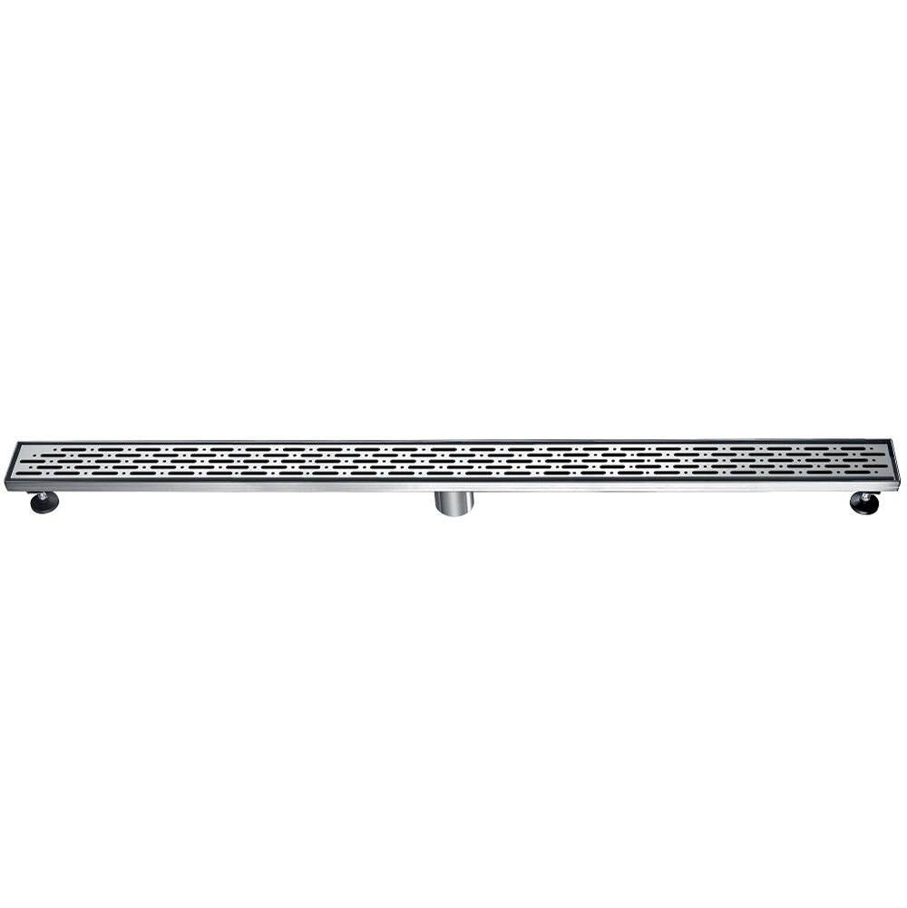 Dawn® 47 Inch Linear Shower Drain, Rio Orinoco River Series, Polished Satin