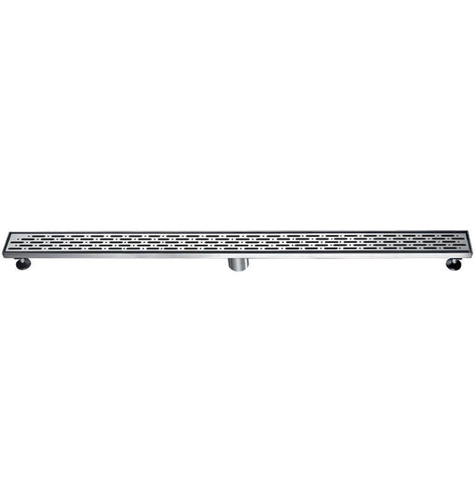 Dawn® 59 Inch Linear Shower Drain, Rio Orinoco River Series, Polished Satin Finish