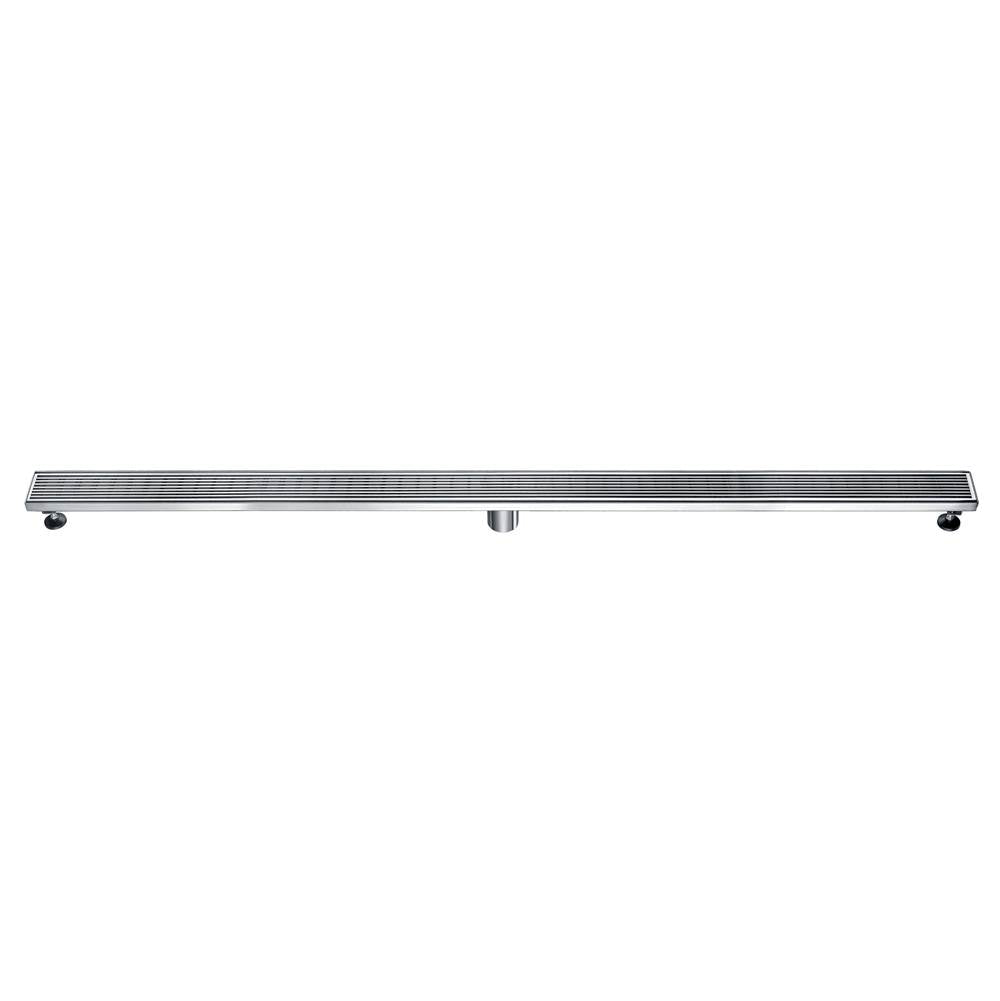 Dawn® 47 Inch Linear Shower Drain, Wheaton River Series, Polished Satin Finish