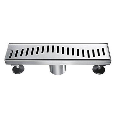 12 Inch Linear Drain with Adjustable Leveling Feet, Dawn USA Ganges River Series