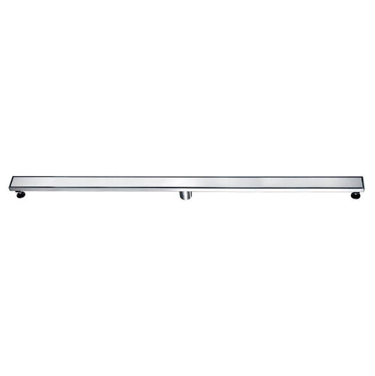 Dawn® 59 Inch Linear Shower Drain, Volga River Series, Polished Satin Finish