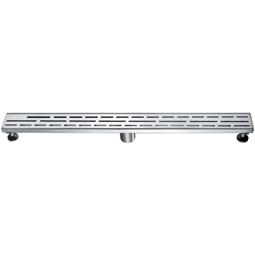 24 Inch Linear Drain with Adjustable Feet, Luxury Polished Finish Drain, Dawn USA LAN240304