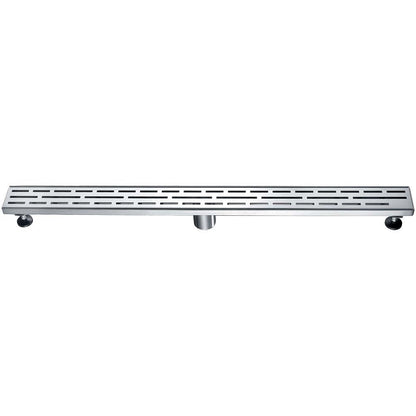 24 Inch Linear Drain with Adjustable Feet, Luxury Polished Finish Drain, Dawn USA LAN240304