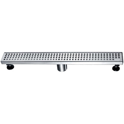 12 Inch Linear Drain with Adjustable Leveling Feet, Dawn USA Brisbane River Series