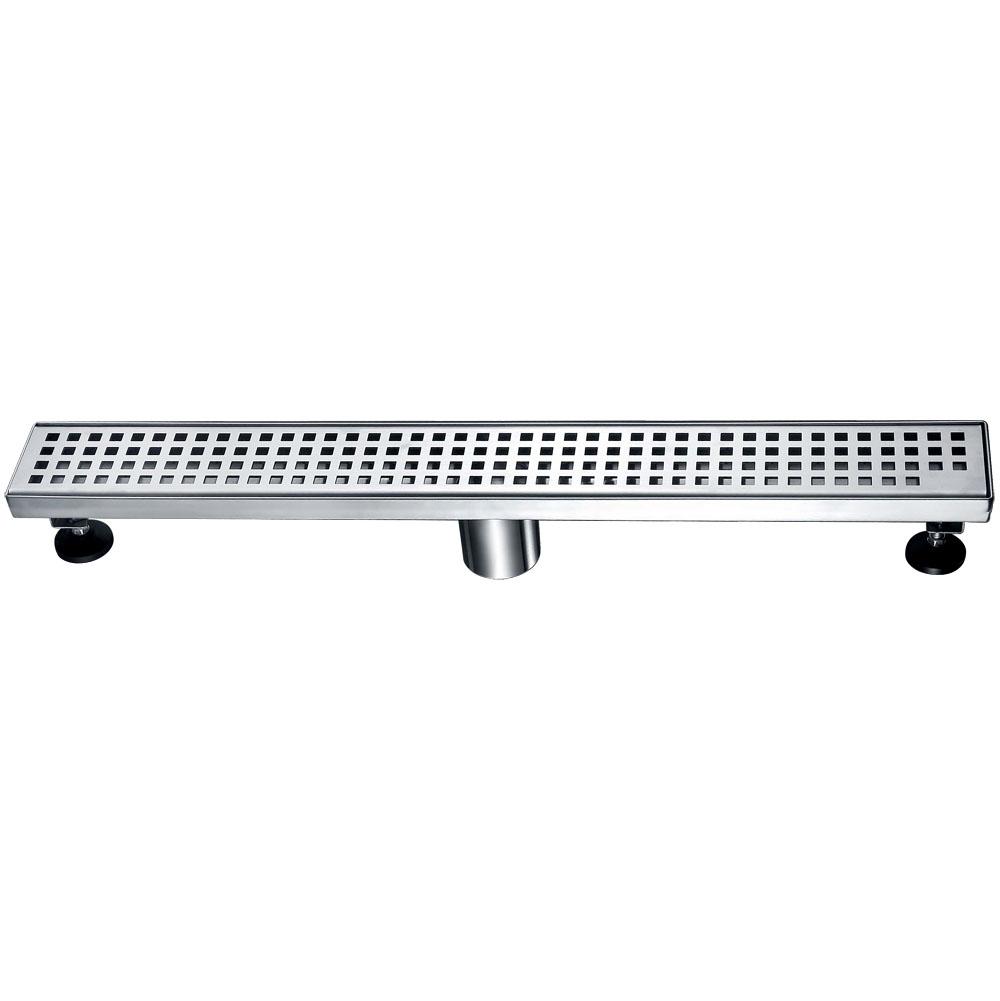 Dawn® 36 Inch Shower Linear Drains, Brisbane River Series, Polished Satin Finish