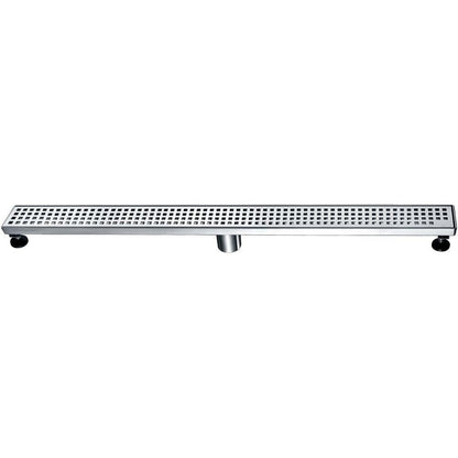 24 Inch Linear Drain with Adjustable Feet, Luxury Polished Finish Drain, Dawn USA LBE240304