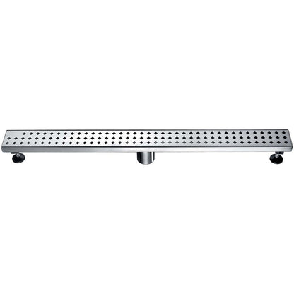 12 Inch Linear Drain with Leveling Feet, Dawn USA Mississippi River Series