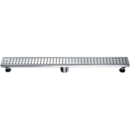 24 Inch Linear Drain with Adjustable Feet, Luxury Polished Finish Drain, Dawn USA LMI240304