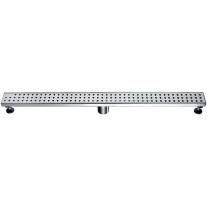 24 Inch Linear Drain with Adjustable Feet, Luxury Polished Finish Drain, Dawn USA LMI240304