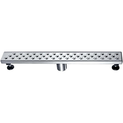 12 Inch Linear Drain with Adjustable Leveling Feet, Dawn USA Memuru River Series