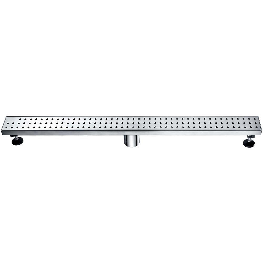 12 Inch Linear Drain with Adjustable Leveling Feet, Dawn USA Nile River Series