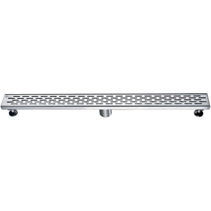 24 Inch Linear Drain with Adjustable Feet, Luxury Polished Finish Drain, Dawn USA LYE240304