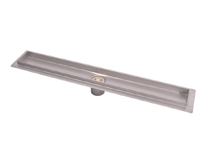 40 Inch Linear Shower Drains, DTA Linear Drain Base with Drain Grate Set