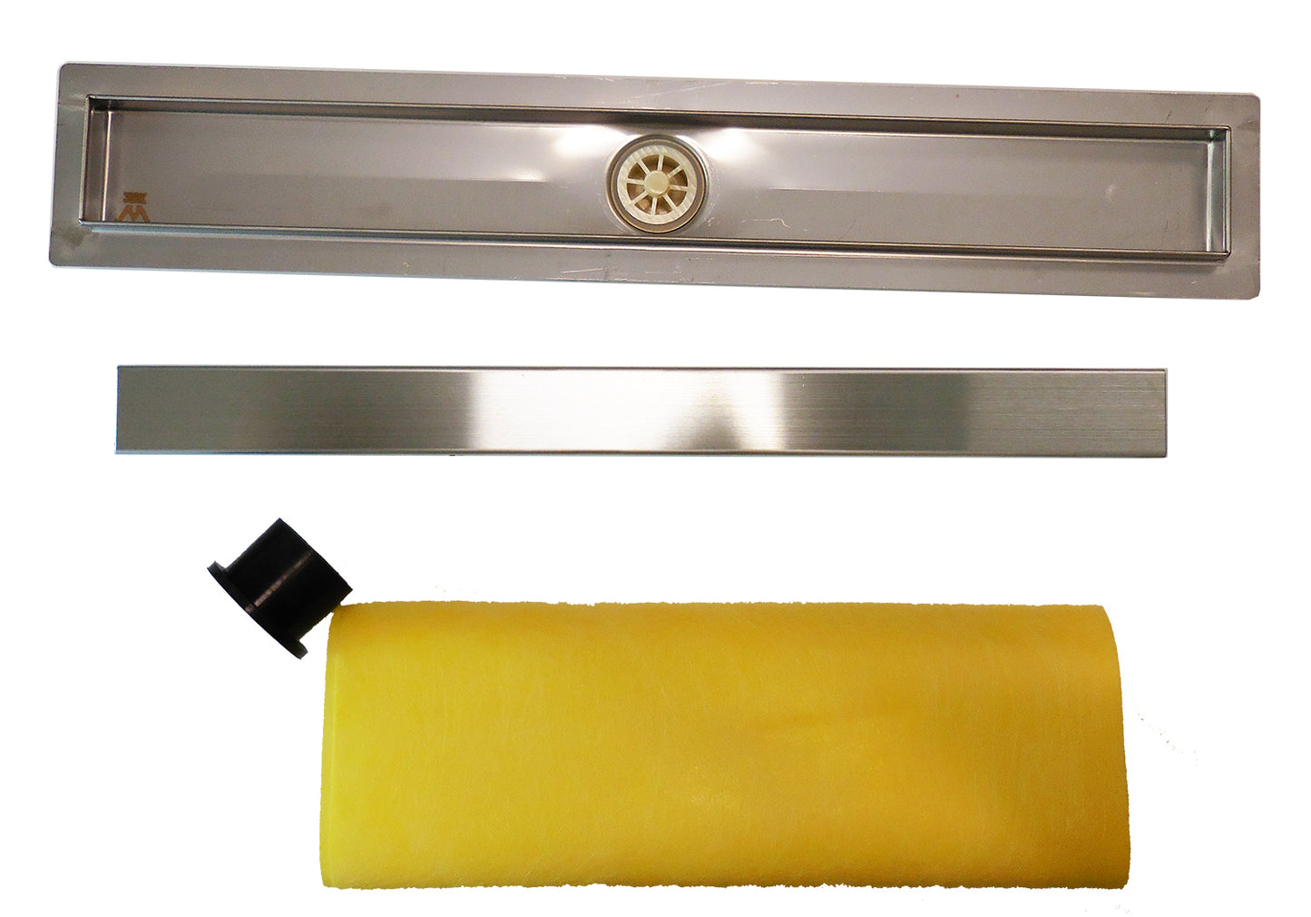 40 Inch Linear Shower Drains, DTA Linear Drain Base with Drain Grate Set