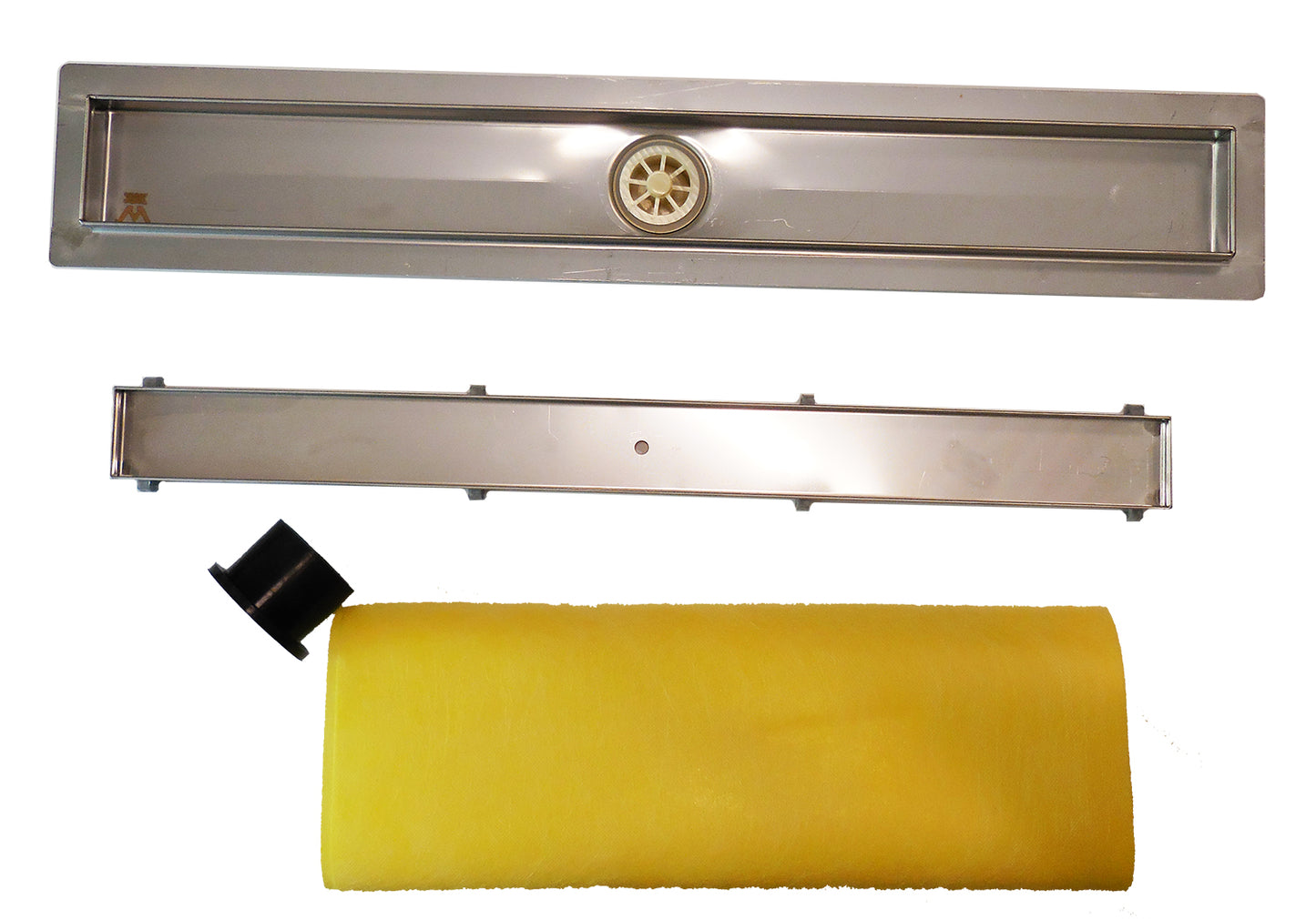 32 Inch Linear Shower Drains, DTA Linear Drain Base with Drain Grate Set