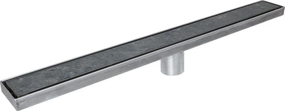 32 Inch Linear Shower Drains, DTA Linear Drain Base with Drain Grate Set
