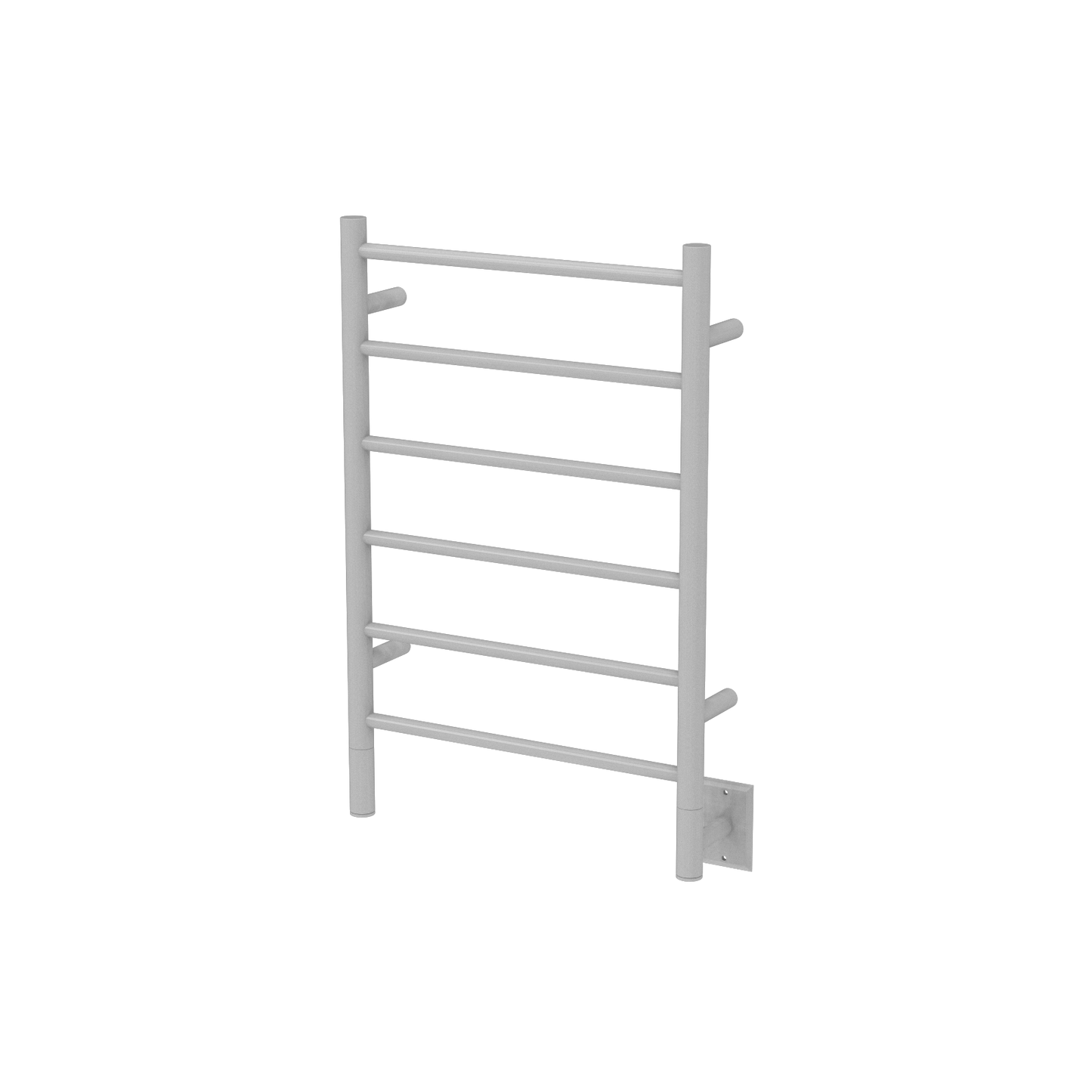 Amba Jeeves J Straight White Towel Warmer, 6 Bars, Hardwired, 21" W x 31" H