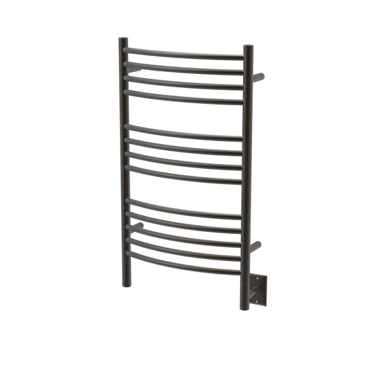 Amba Jeeves C Curved Oil Rubbed Bronze Towel Warmer, Hardwired, 13 Bars, W 21" H 36"