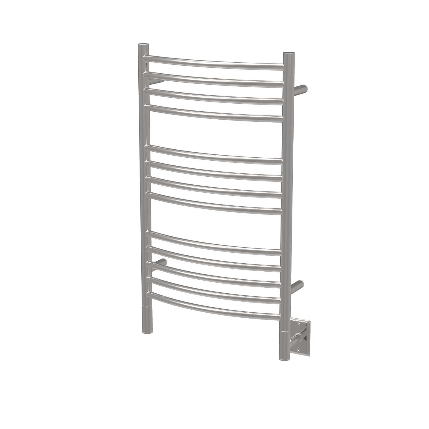 Amba Jeeves C Curved Polished Towel Warmer, Hardwired, 13 Bars, W 21" H 36"