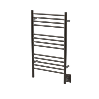 Amba Jeeves C Straight Oil Rubbed Bronze Towel Warmer, Hardwired, 13 Bars, W 21" H 36"