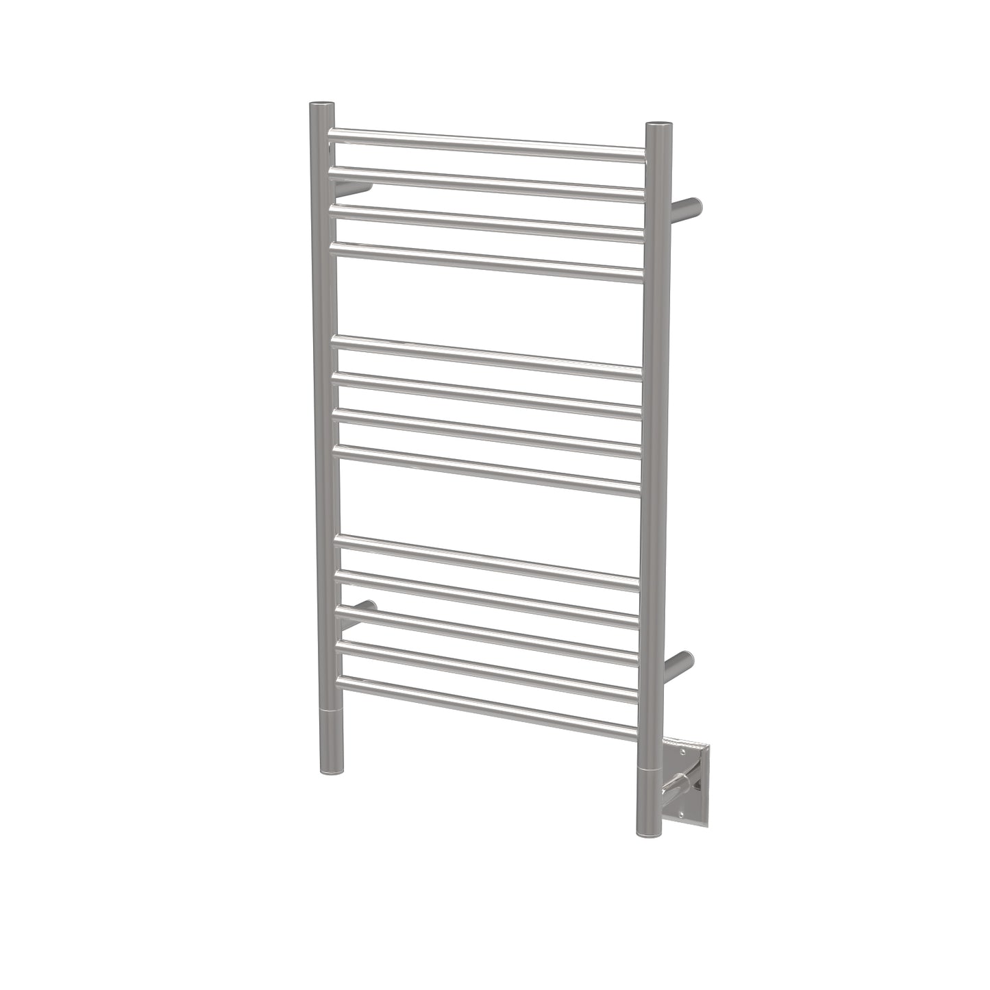 Amba Jeeves C Straight Brushed Towel Warmer, Hardwired, 13 Bars, W 21" H 36"