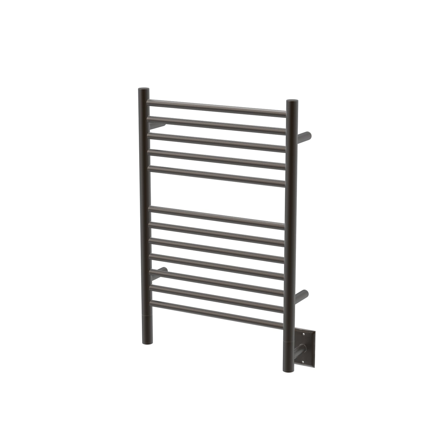 Amba Jeeves E Straight Oil Rubbed Bronze Towel Warmer, Hardwired, 12 Bars, W 21" H 31"