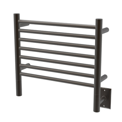 Amba Jeeves H Straight Oil Rubbed Bronze Towel Warmer, Hardwired, 7 Bars, 21" W x 18" H