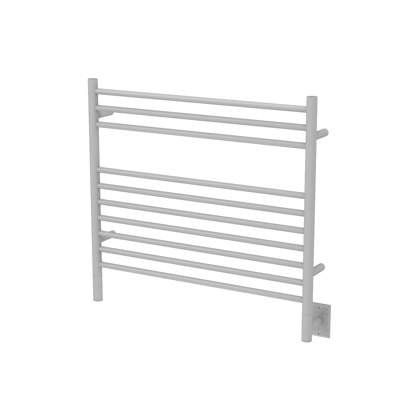 Amba Jeeves K Straight White Towel Warmer, Hardwired, 10 Bars, W 30" H 27"