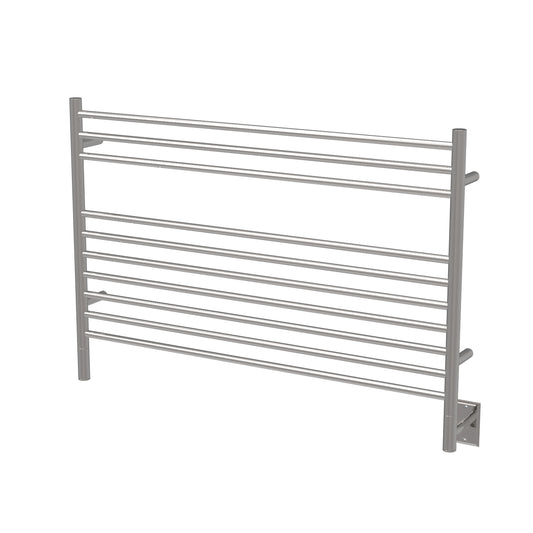 Amba Jeeves L Straight Polished Towel Warmer, Hardwired, 10 Bars, W 40" H 27"